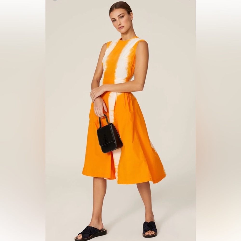 MSGM Vibrant Orange and White Garment